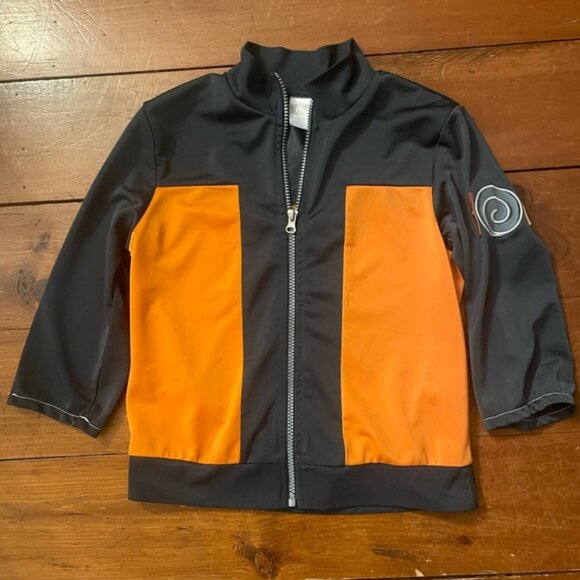 Kids Naruto Full Zip Orange and Grey Jacket - Picture 2 of 7